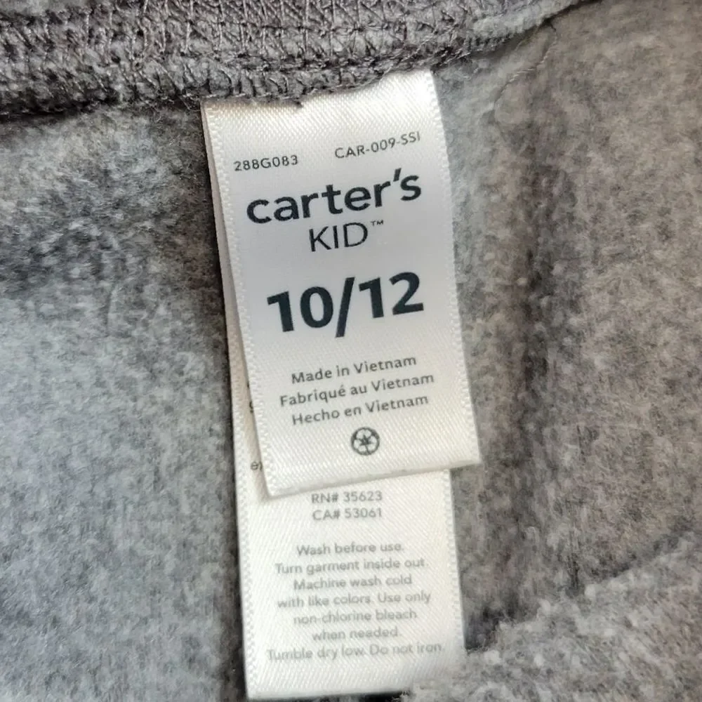 Carter's fleece sweatpants 10/12
